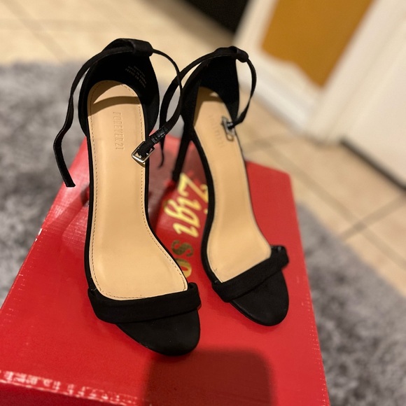 Forever 21 Shoes - Forever 21 Black Strappy Heels